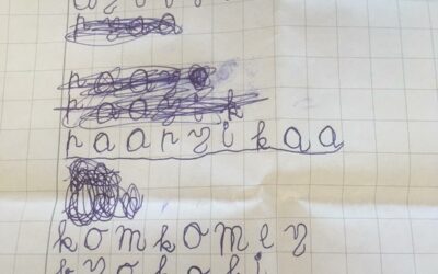 Booschappen-lijstje van een 5-jarige