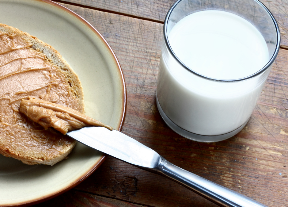 boterham en melk